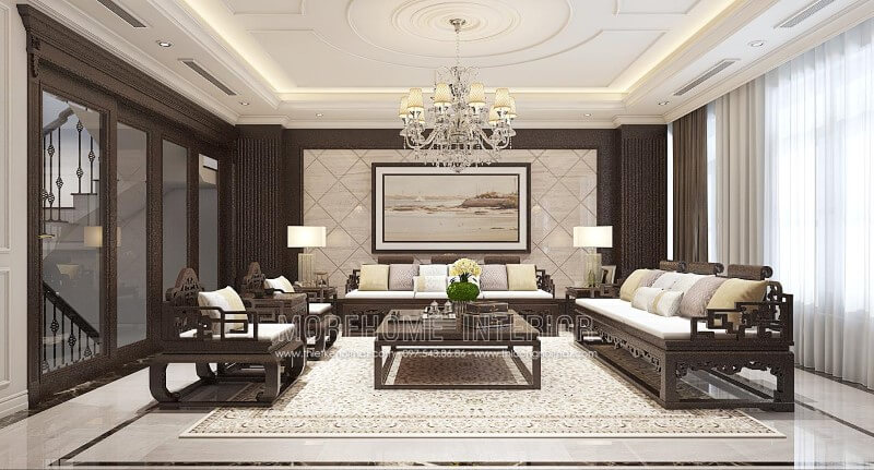 Phòng khách trở nên sang trọng, thu hút mọi ánh nhìn với mẫu Sofa tân cổ điển đẹp sofa tân cổ điển