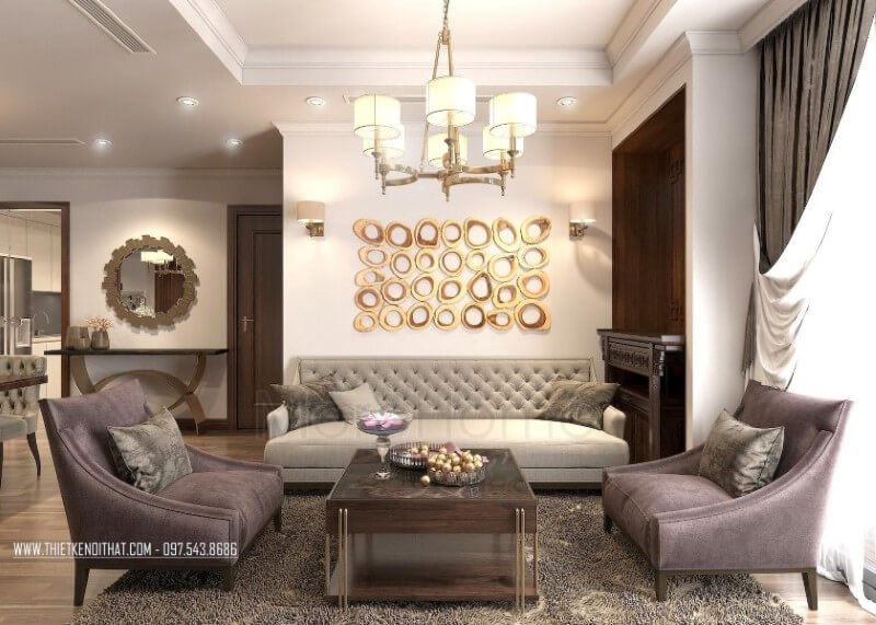 Khu vực thờ cúng được đặt ở khu vực trang trọng của ngôi nhà, vừa thể hiện được lòng thành kính của con cháu với người đã khuất vừa đem lại tài lộc bình an cho gia đình