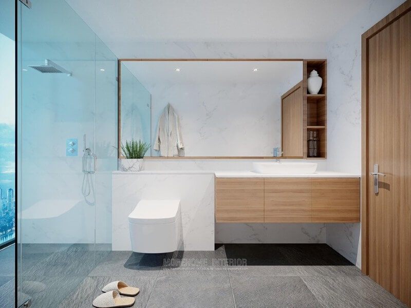 # 20 Mẫu thiết kế phòng tắm căn hộ đẹp, tiện nghi | nhà thiết kế nội thất MoreHome